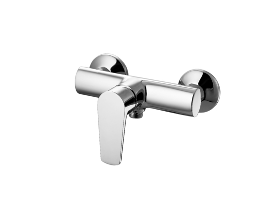 Chrome Finish In Wall Shower Mixer Faucet One Piece Body For Bathroom