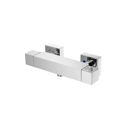 Intelligent Brass Bathroom Thermostatic Faucet Hot Cold Water 266mm