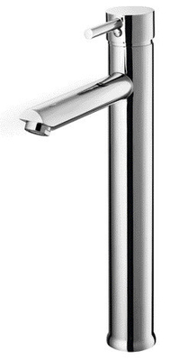 Chrome Bathroom Basin Mixer Sink Taps Tall Counter Top Single Lever Single Hole