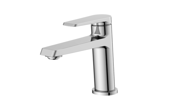 Contemporary Brass Body Wash Basin Faucet Polished with Ceramic Valve Core