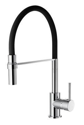 35mm Cartridge Kitchen Mixer Faucet 360 Degree Silicon Spout Chrome
