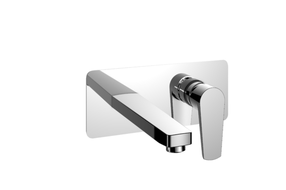 Hot And Cold Water Spout Wall Mounted Mixer Tap Polished Chrome  Anti Rust