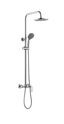 Adjustable Slide Brass Shower Column Set Triple Function 35mm Cartridge Chrome