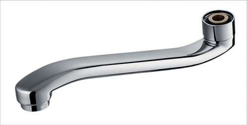 Chrome Plated Brass Bathroom Faucet Spare Parts Rotatable Sink Faucet Spout