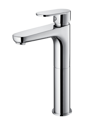 Single Handle High Wash Basin Faucet 35mm cartridge Hot Cold Water Chrome
