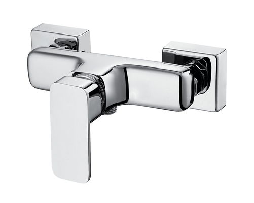 Electroplating Classic Chrome Shower Mixer Faucet Dirt Resistant
