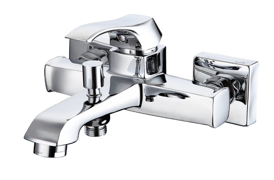 Chrome Bathroom Bath Mixer Tap Center Handle Location Corrosion Resistance