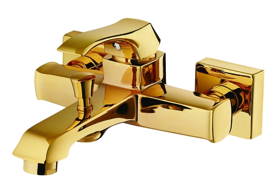 Zinc Handle Single Hole Brass Bath Mixer Taps Center Handle Location