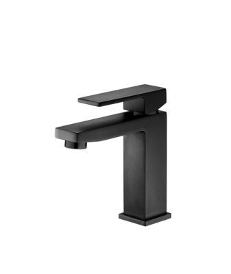 Fingerprint Proof Wash Basin Faucet Countertop Matte Black Sink Tap