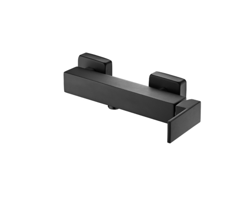 Fingerprint Free Matt Black Bath Mixer Wall Mounted Square Shower Mixer Taps