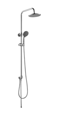 Chrome Plated Solid Brass Rainfall Shower Fixtures With Height Adjustable Holder