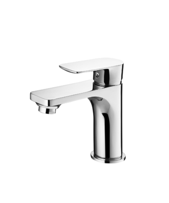 brass single hole deck mounted  Wash basin Faucet  round high basin faucet