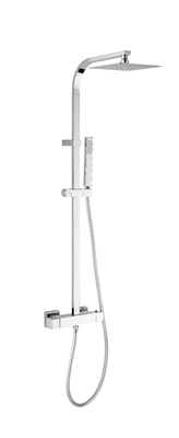 Adjustable Handheld Sprayer Square Shower Head Set  Bathroom Shower Fixtures