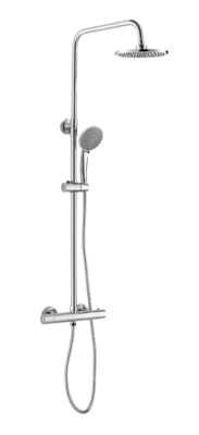 Bathroom 38 Degree water Thermostatic Shower Column Set Dual Handle