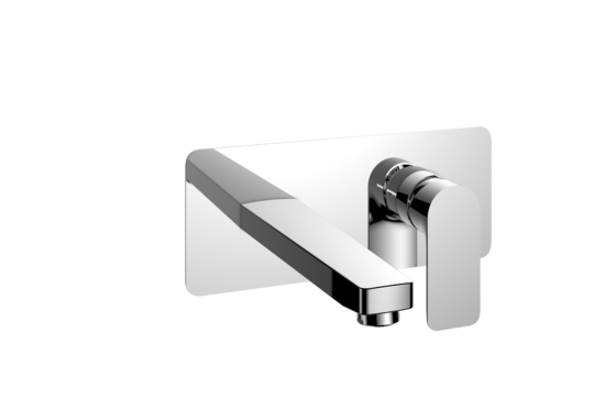 Polished Chrome Wall Mounted Bath Mixer Tap