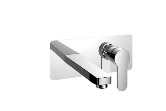 Long Spout Wall Mounted Mixer Tap 240mm Length Single Handle Bath Faucet