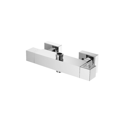 Safety Button Chrome Thermostatic Bath Faucet Antirust OEM Available