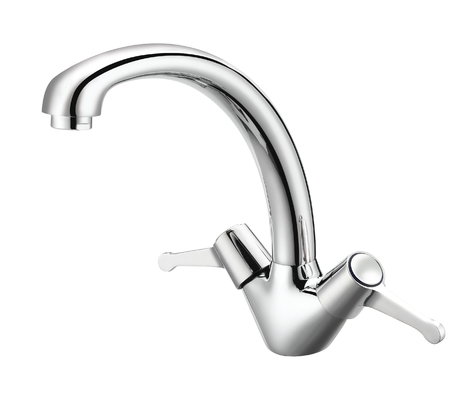 Durable Contemporary Washroom Two Handle Faucet Rust Proofing