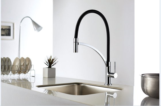 Stainless Steel Spring Kitchen Mixer Faucet