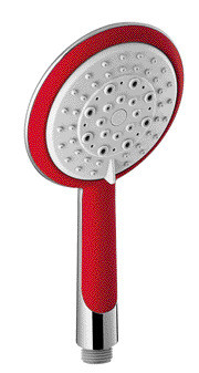 Bright Red Bathroom Shower Spare Parts Adjustable Handheld Shower  Soft Nipple