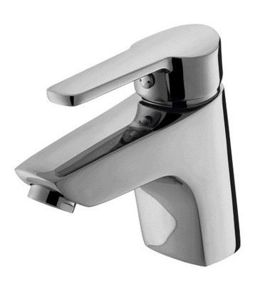 Single Hole Brass Wash Basin Faucet with Inlet Hose Chrome Basin Faucets