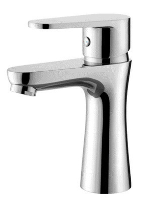 Modern Bathroom Wash Basin Faucet Brass Chrome with Ceramic Valve