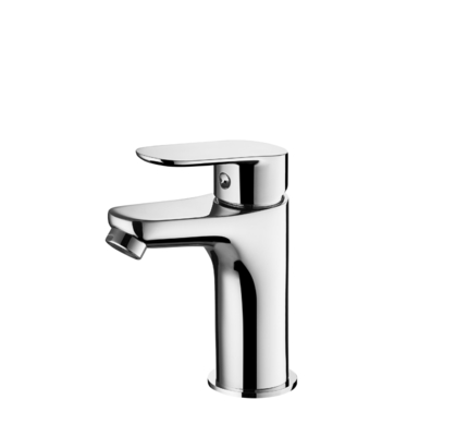 Cold Hot Water Bathroom Basin Tap With Spout Height 99 Mm 3/8 Inch Hoses