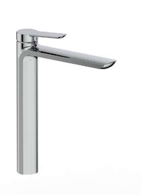 Brass Ceramic Cartridge Bathroom Basin Mixer Tap Chrome Black High Spout