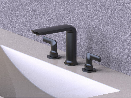 Widespread 2 Handle Bathroom Sink Faucet 3 Hole Chrome Color