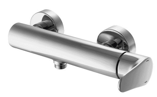 Chrome Single Lever Shower Mixer Tap Wall Mounted 1/2 Inch S Connections