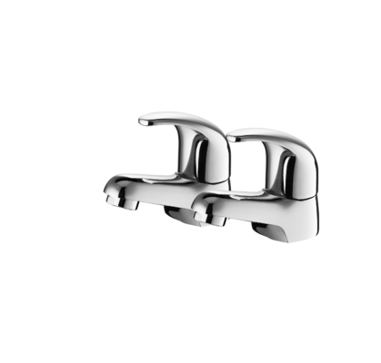 Cold Hot Water 1/2 Inch Hoses Washbasin Mixer Tap Easy Assembly Dirt Resistant
