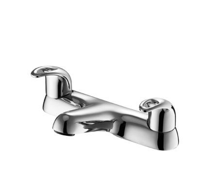 Contemporary Solid Brass Double Lever Shower Faucet Wear Resisting