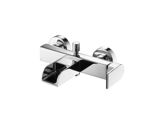 Bath Tap Waterfall Tap Bathtub Mixer Tap Brass Shower Mixer Tap Chrome LED