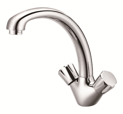 Chrome Bathroom Basin Sink Mixer Tap Waste Solid Brass Easy Clean Traditional Design