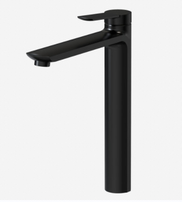 Classic High Bathroom Black Basin Mixer Tap Matt Brass Mixer Tap for Bathroom Single Lever Sink Mixer Tap Black