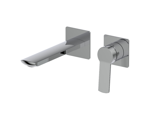 2 Hole Single Lever Mixer Tap Flush Mounted For Wash Bowls